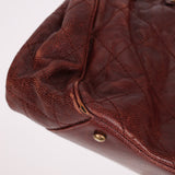Chanel Small Shiva Tote Burgundy Glazed Caviar 2012 AGHW
