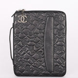 Chanel Embossed Tech Case Black Lambskin 2011 SHW