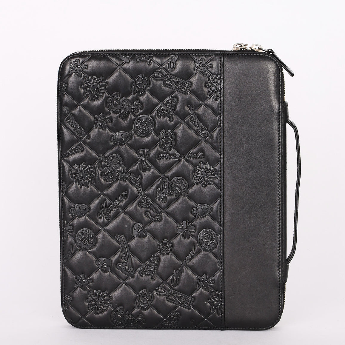 Chanel Embossed Tech Case Black Lambskin 2011 SHW