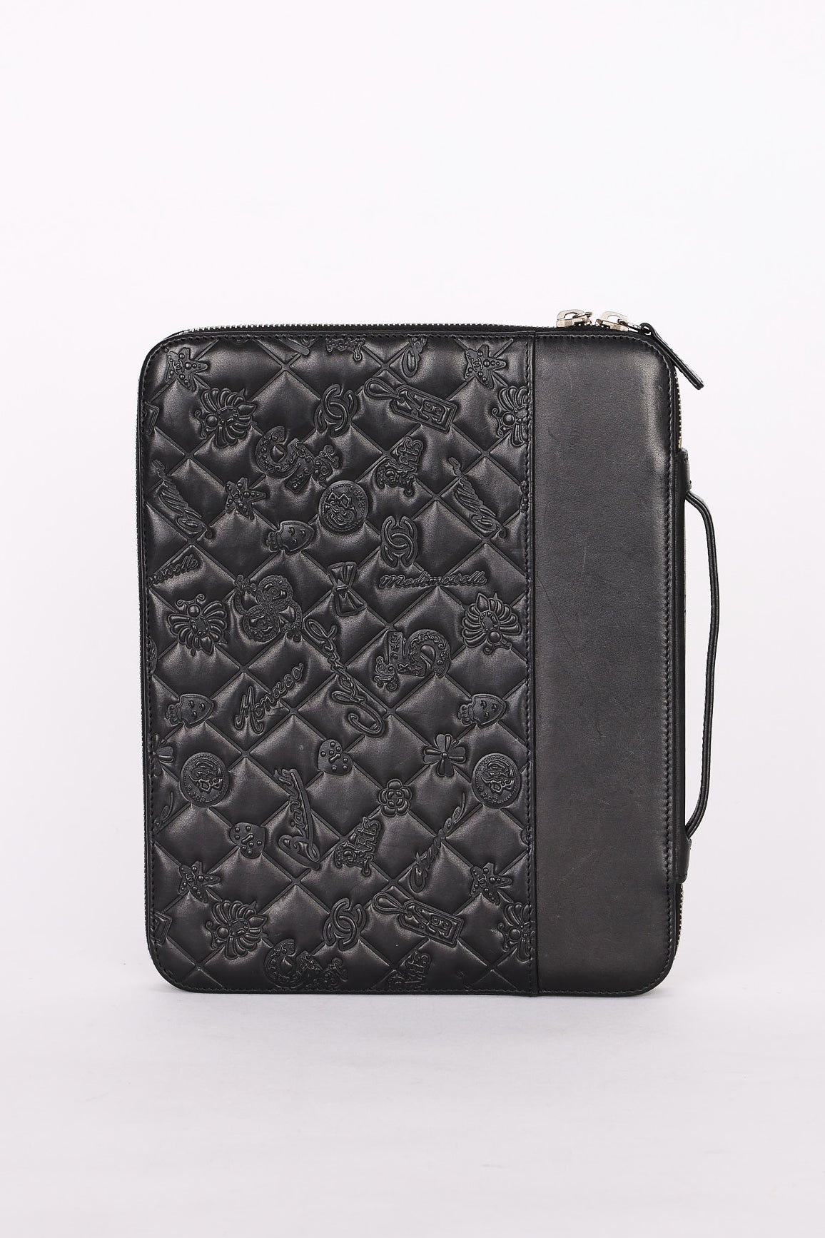 Chanel Embossed Tech Case Black Lambskin 2011 SHW