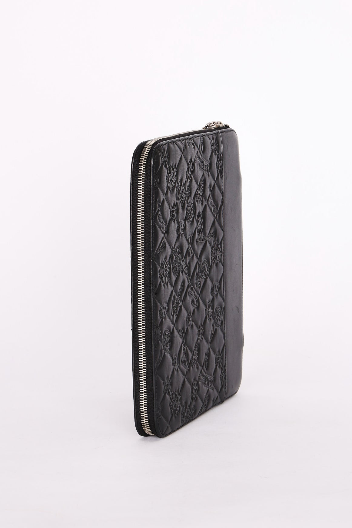 Chanel Embossed Tech Case Black Lambskin 2011 SHW