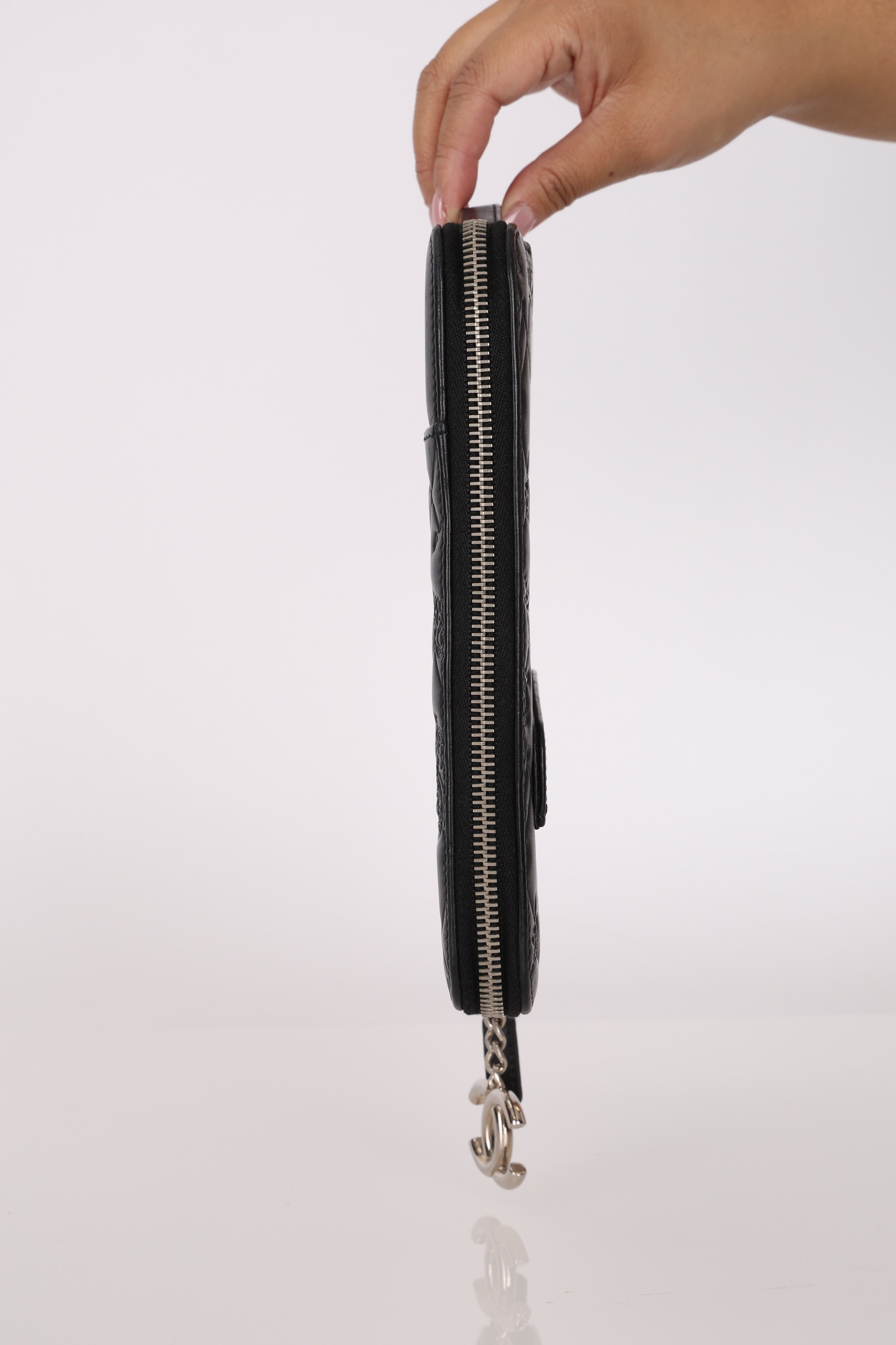 Chanel Embossed Ipad Case Black Lambskin SHW