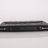 Chanel Embossed Ipad Case Black Lambskin SHW