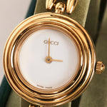 Gucci Multicolor Gold Bezel Watch