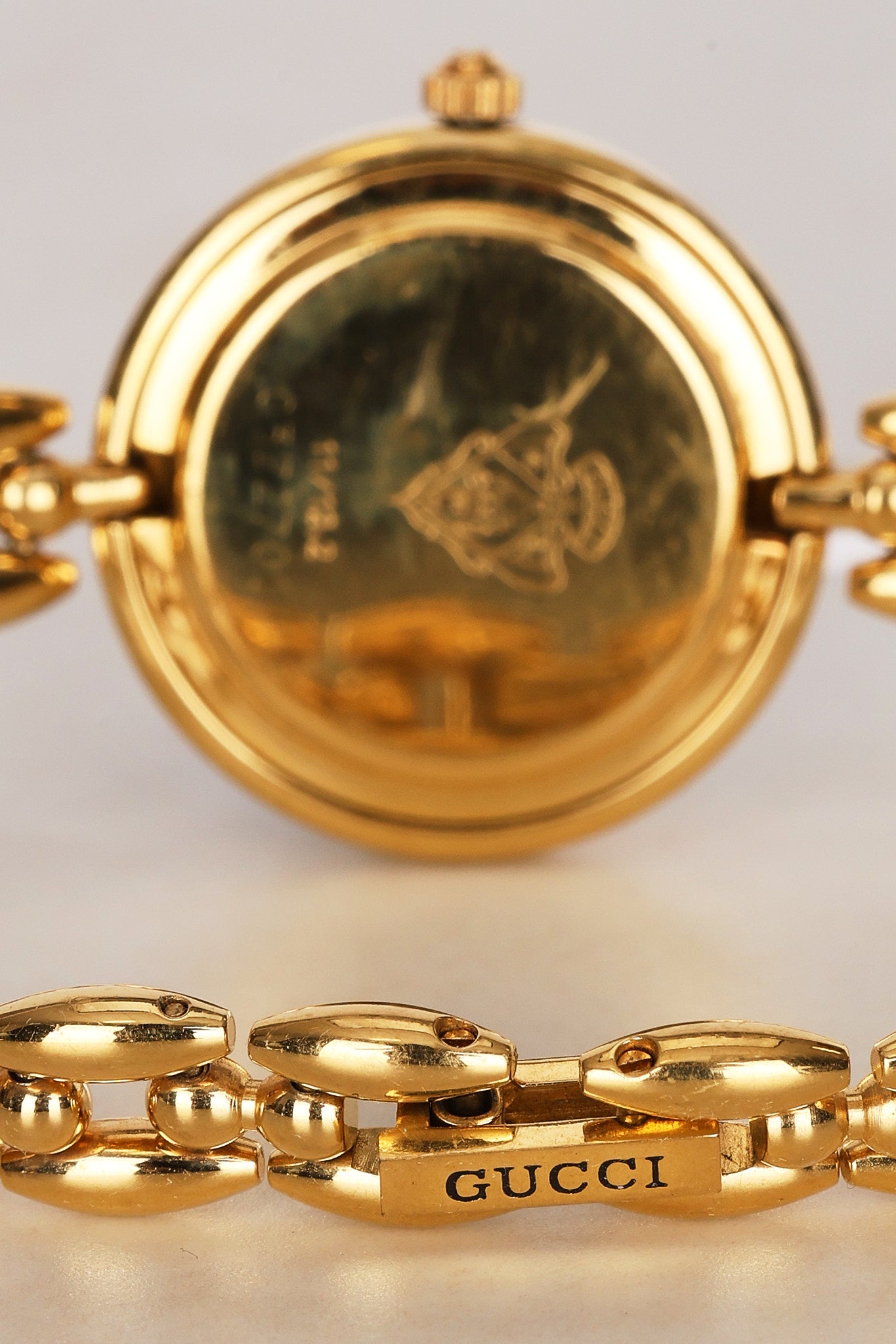 Gucci Multicolor Gold Bezel Watch