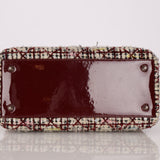 Dior Medium Lady Tweed Bordeaux