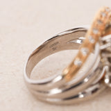 Citrine & Peridot Gold Diamond Ring