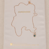 1990s 18K Rose Gold Opal and Diamond Pendant Necklace - Drop 23
