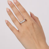 Silver & Diamond Ring