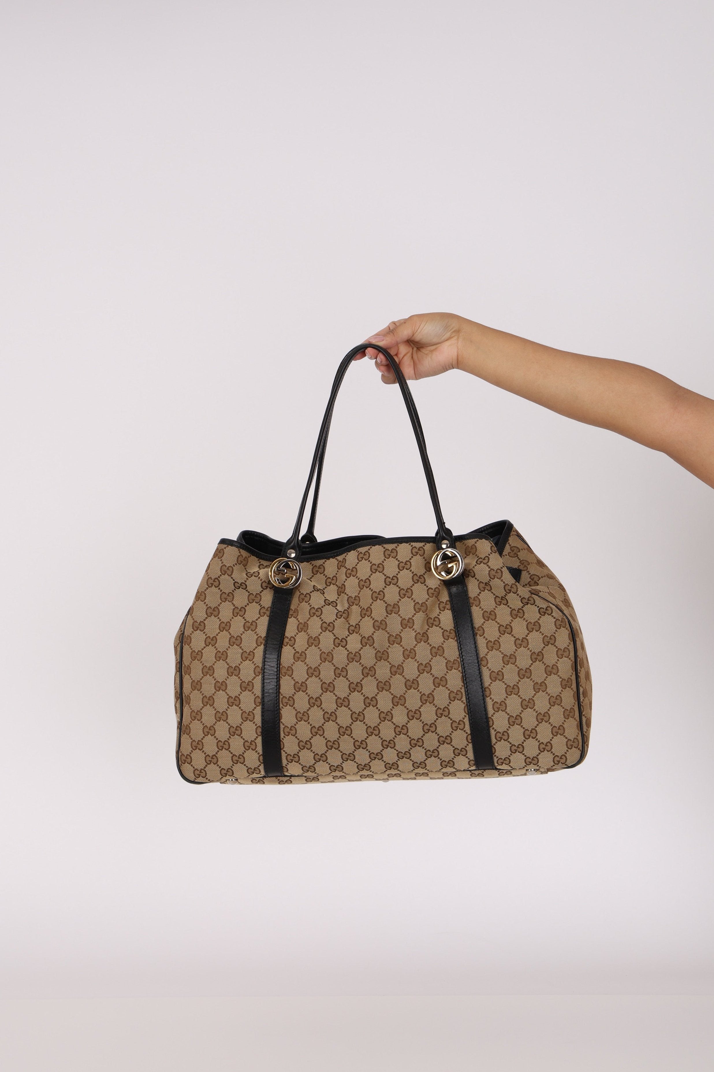 Gucci Monogram Canvas Tote