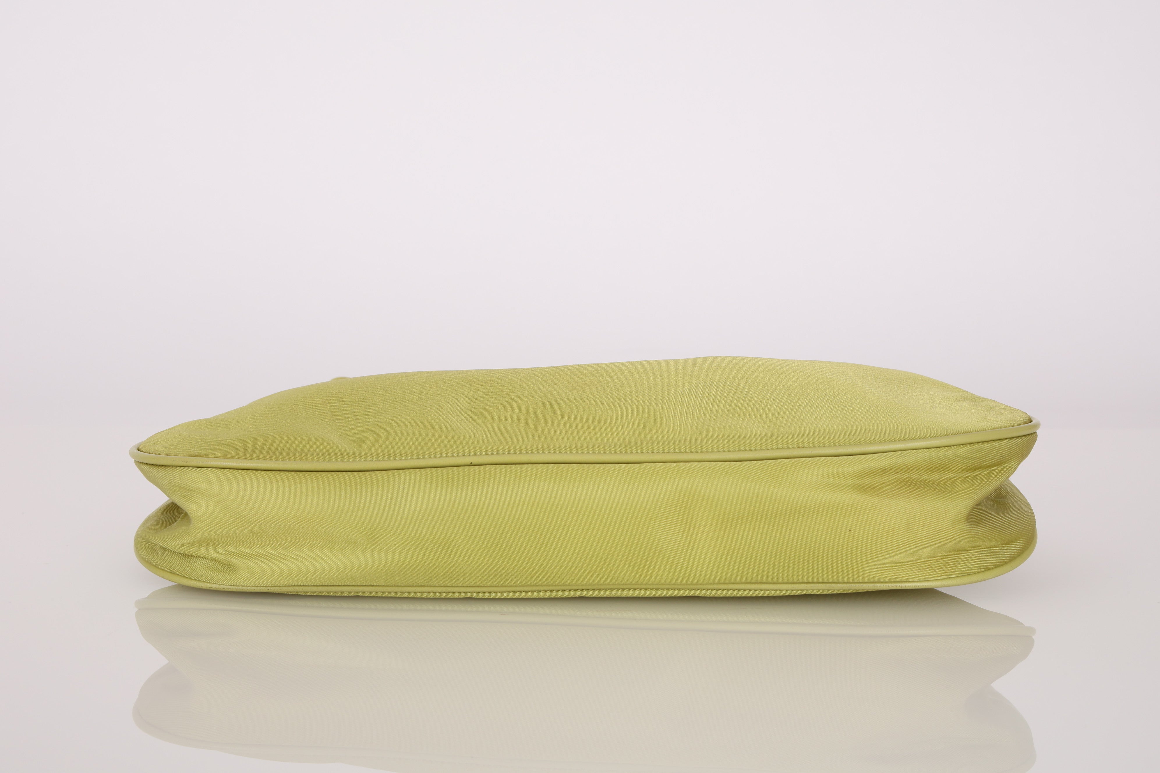 Prada Nylon Lime Shoulder Bag