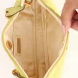 Prada Nylon Lime Shoulder Bag