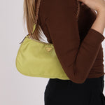 Prada Bijoux Chain Hobo Lime Raso (DONE)