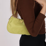 Prada Bijoux Chain Hobo Lime Raso (DONE)