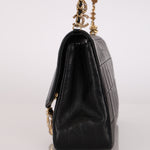 Chanel Chocolate Bar Lucky Charms Shoulder Bag Black Lambskin GHW