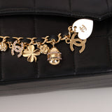 Chanel Chocolate Bar Lucky Charms Shoulder Bag Black Lambskin GHW