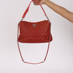 Chanel French Riviera Hobo Red Caviar SHW