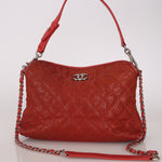Chanel French Riviera Hobo Red Caviar SHW