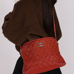 Chanel French Riviera Hobo Red Caviar 2012 SHW