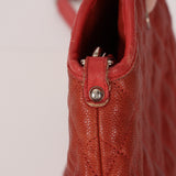 Chanel French Riviera Hobo Red Caviar 2012 SHW