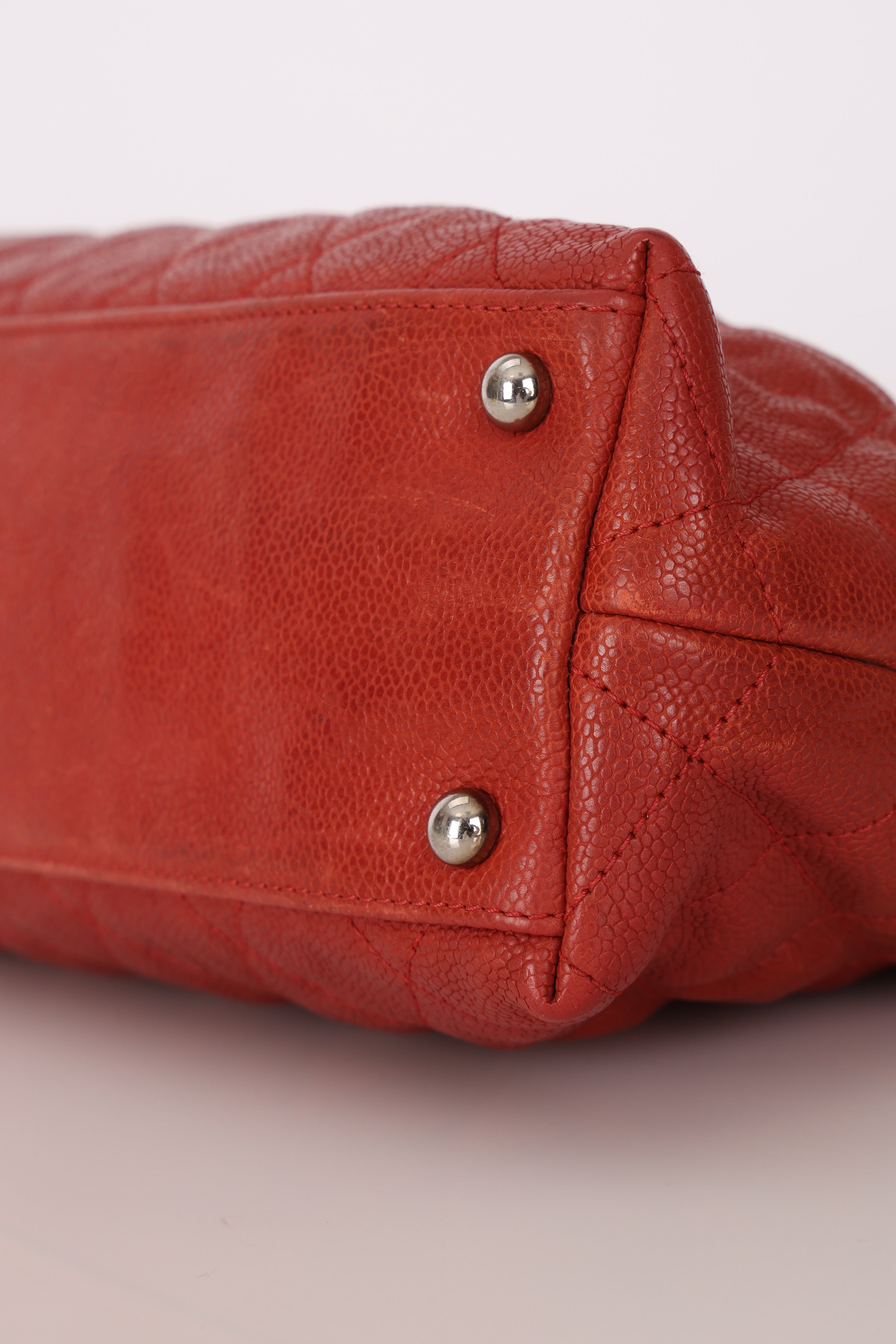 Chanel French Riviera Hobo Red Caviar 2012 SHW