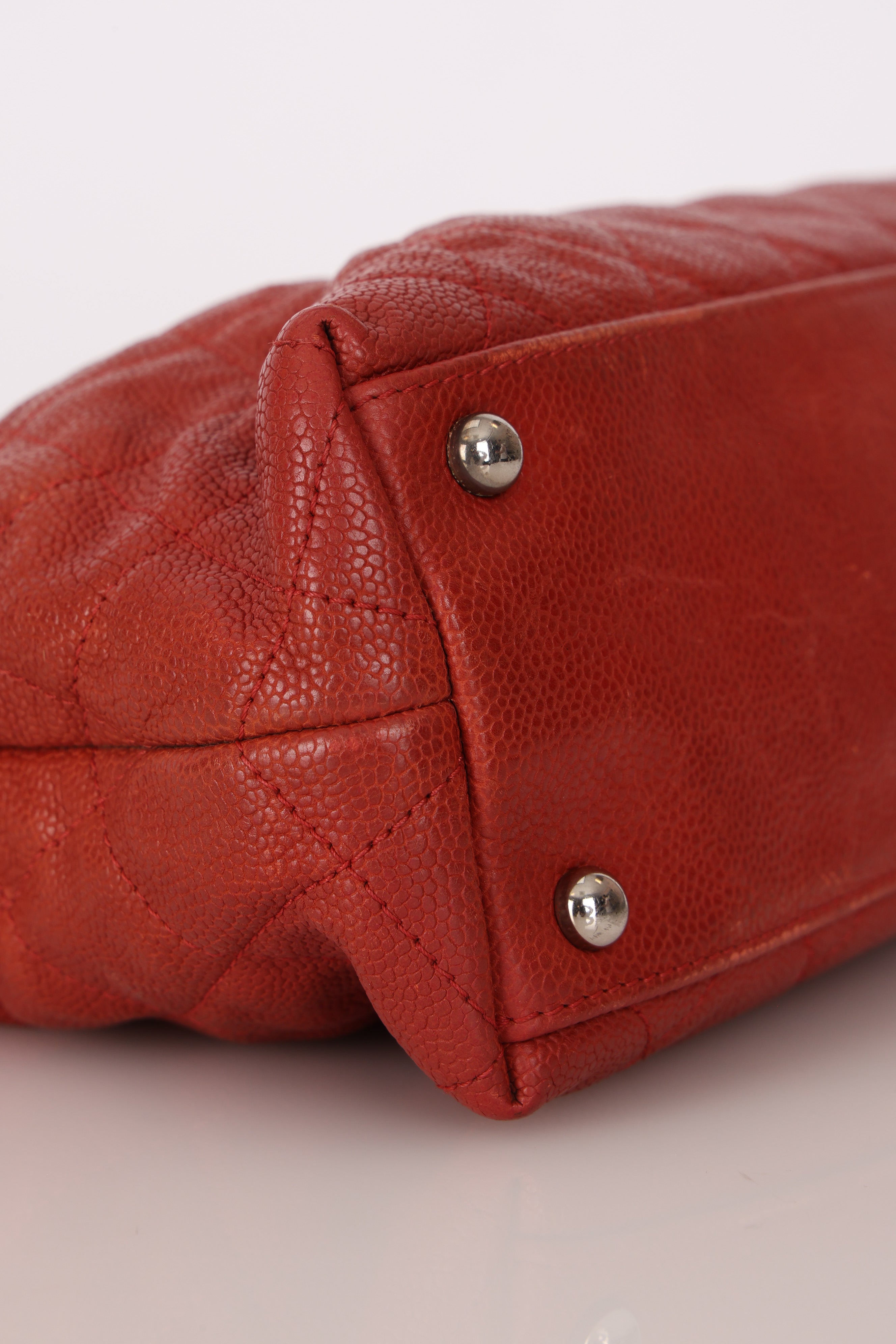 Chanel French Riviera Hobo Red Caviar 2012 SHW
