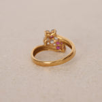 18K Ruby & Sapphire Gold Ring