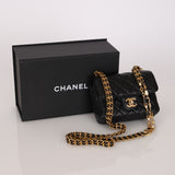 Chanel Mini Square Flap Black Lambskin AGHW
