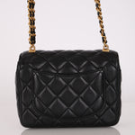 Chanel Mini Square Flap Black Lambskin AGHW