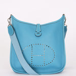 Hermès Evelyne PM Bleu Jean Clemence 2003 PHW