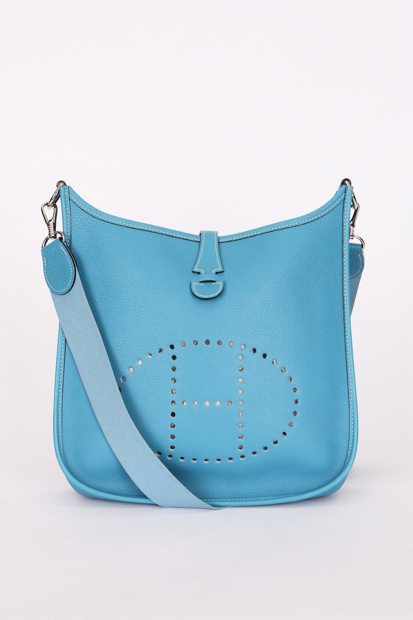 Hermès Evelyne PM Bleu Jean Clemence 2003 PHW