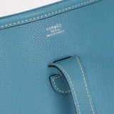 Hermès Evelyne PM Bleu Jean Clemence 2003 PHW
