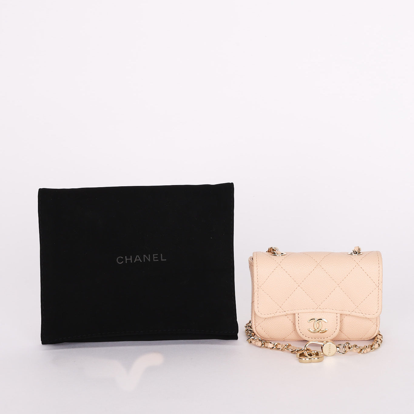 Chanel Mini Belt Bag Blush Caviar 2020 GHW