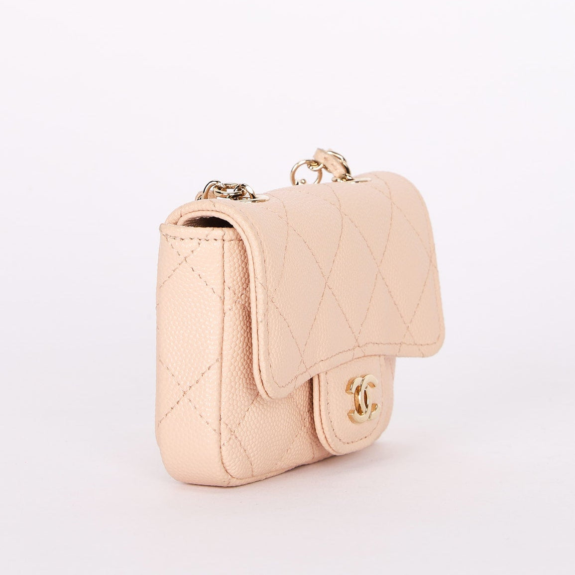 Chanel Mini Belt Bag Blush Caviar 2020 GHW