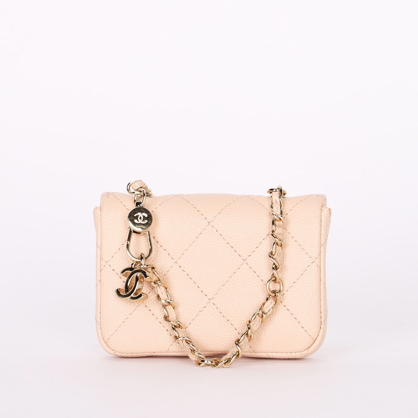 Chanel Mini Belt Bag Blush Caviar 2020 GHW