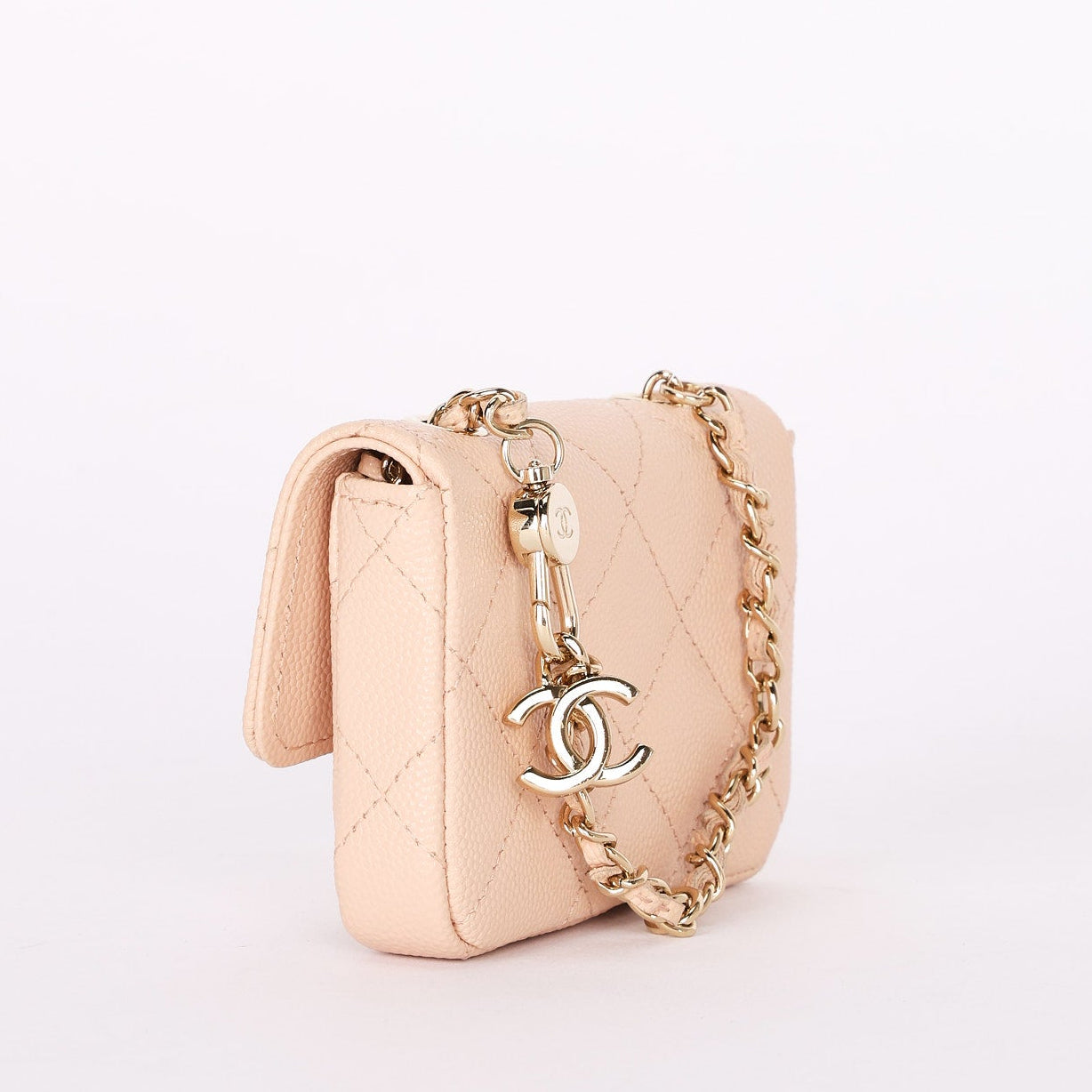 Chanel Mini Belt Bag Blush Caviar 2020 GHW