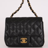 Chanel Mini Square Flap Black Caviar GHW
