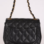 Chanel Mini Square Flap Black Caviar GHW