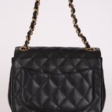 Chanel Mini Square Flap Black Caviar GHW