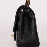 Chanel Mini Square Flap Black Caviar GHW