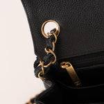 Chanel Mini Square Flap Black Caviar GHW