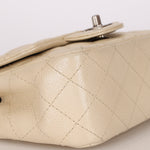 Rare Chanel Mini Square Flap Pearl White Caviar 2014 BSHW (DONE)