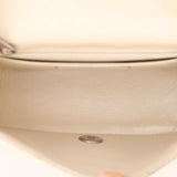 Rare Chanel Mini Square Flap Pearl White Caviar 2014 BSHW (DONE)