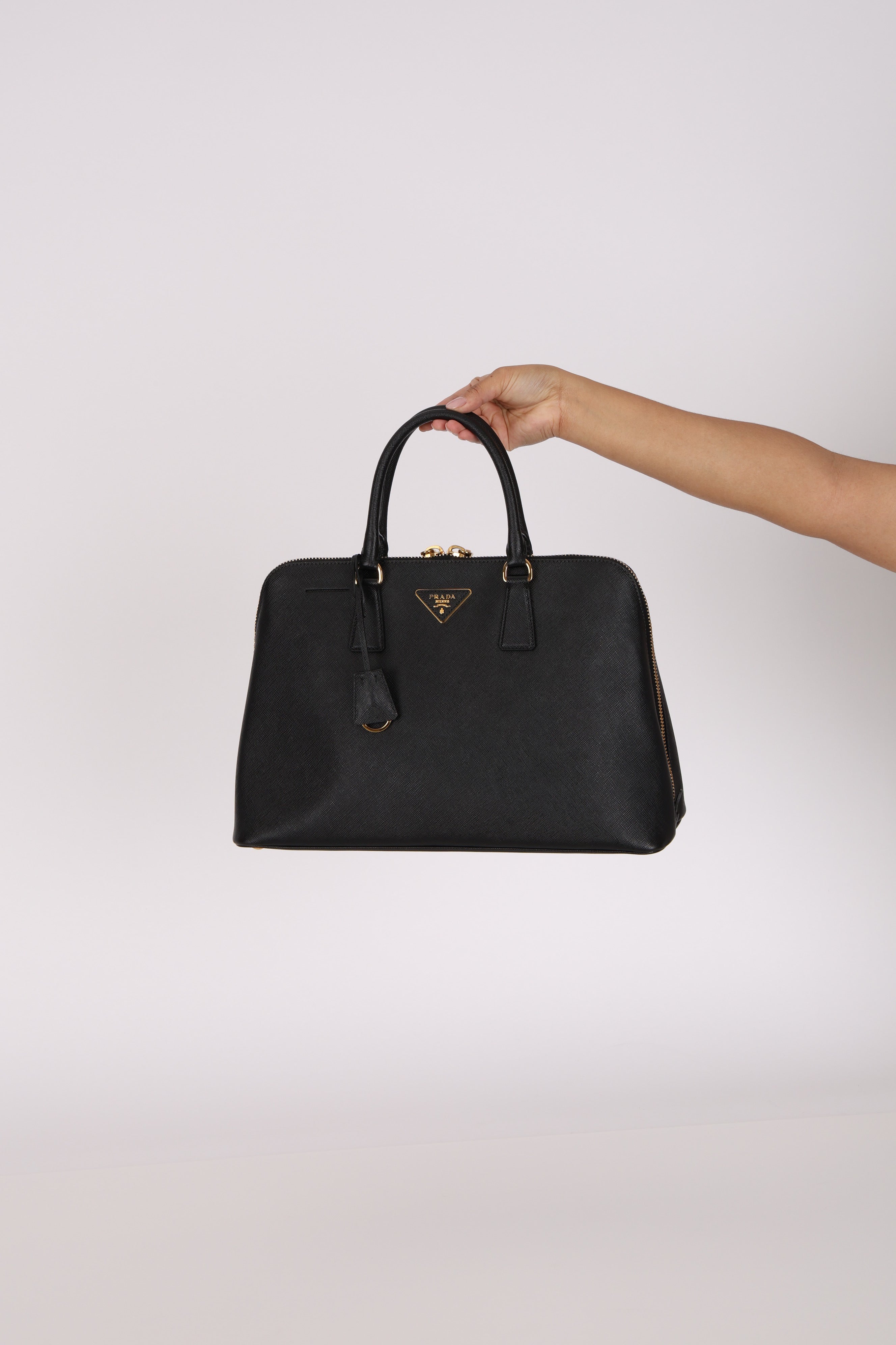 Prada Saffiano Leather Top Handle Bag