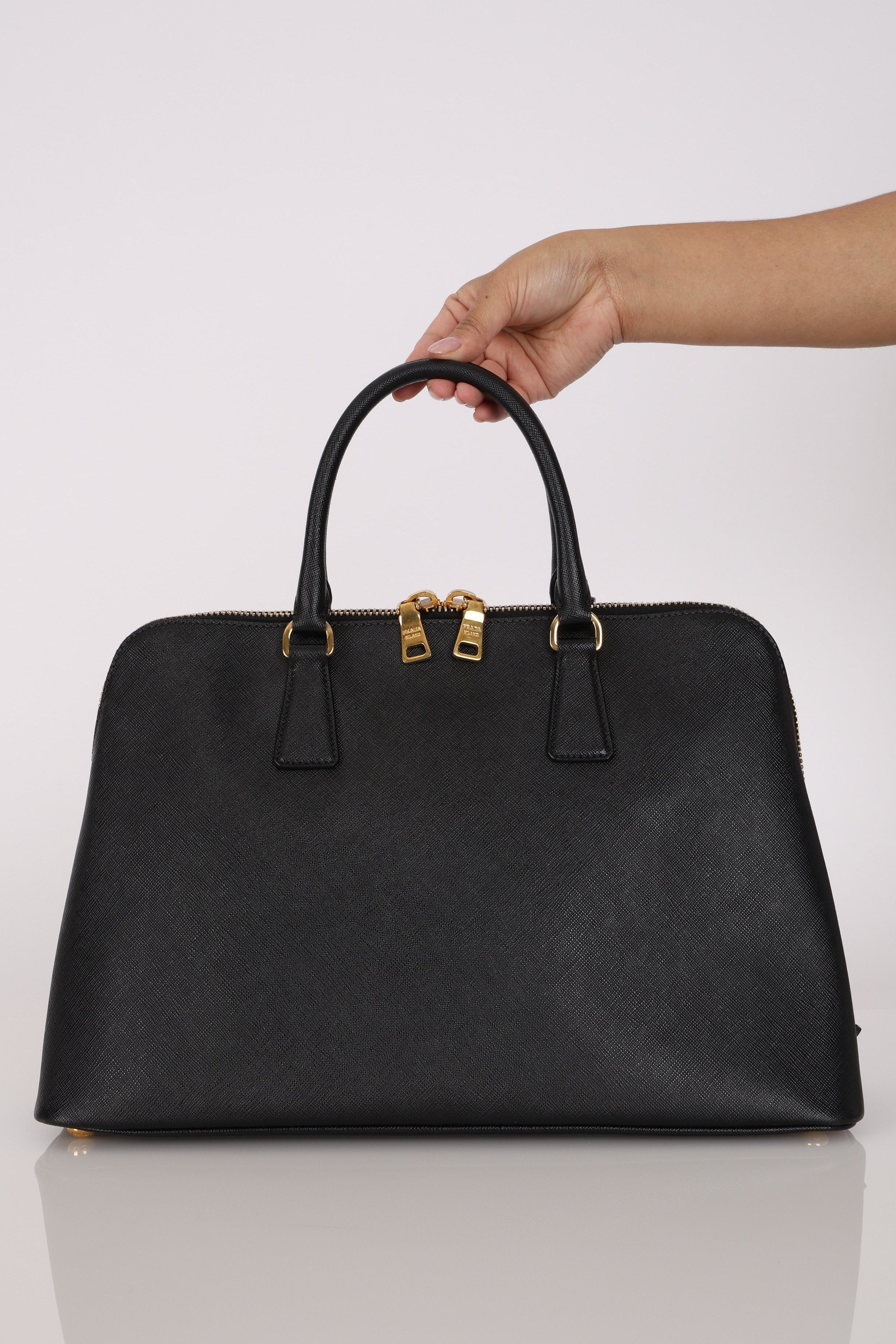 Prada Saffiano Leather Top Handle Bag
