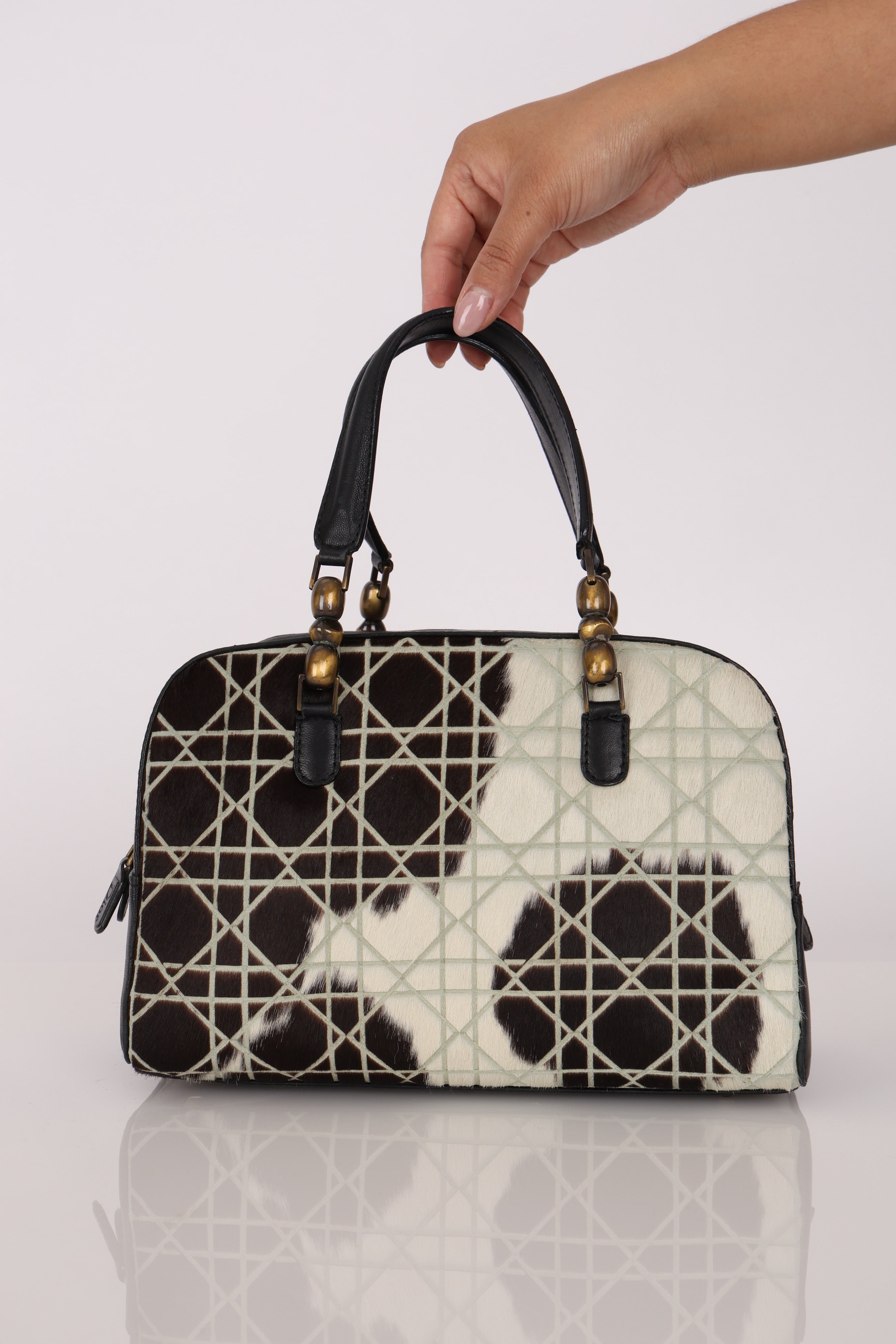 Dior Ponyhair Bowling Bag