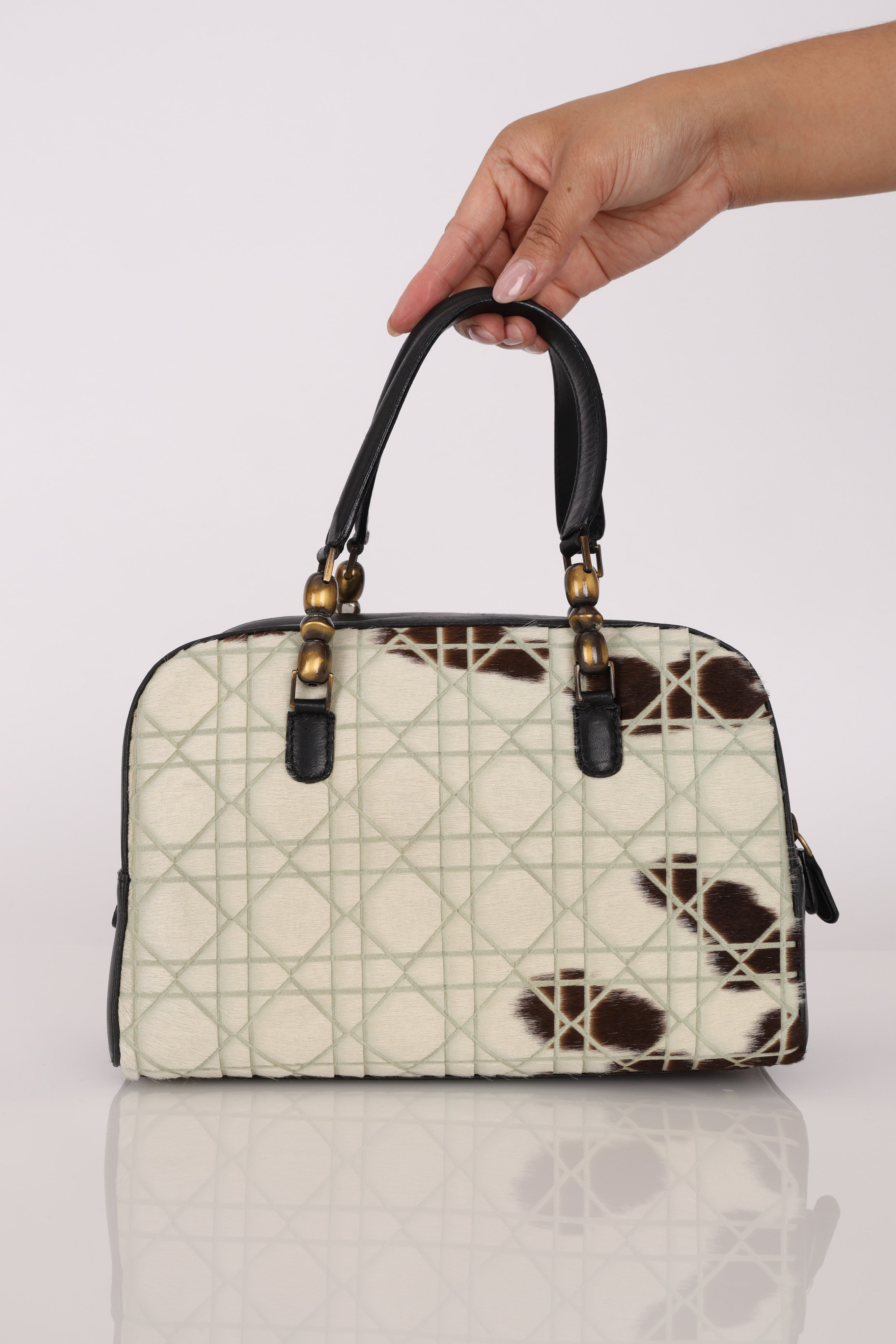 Dior Ponyhair Bowling Bag
