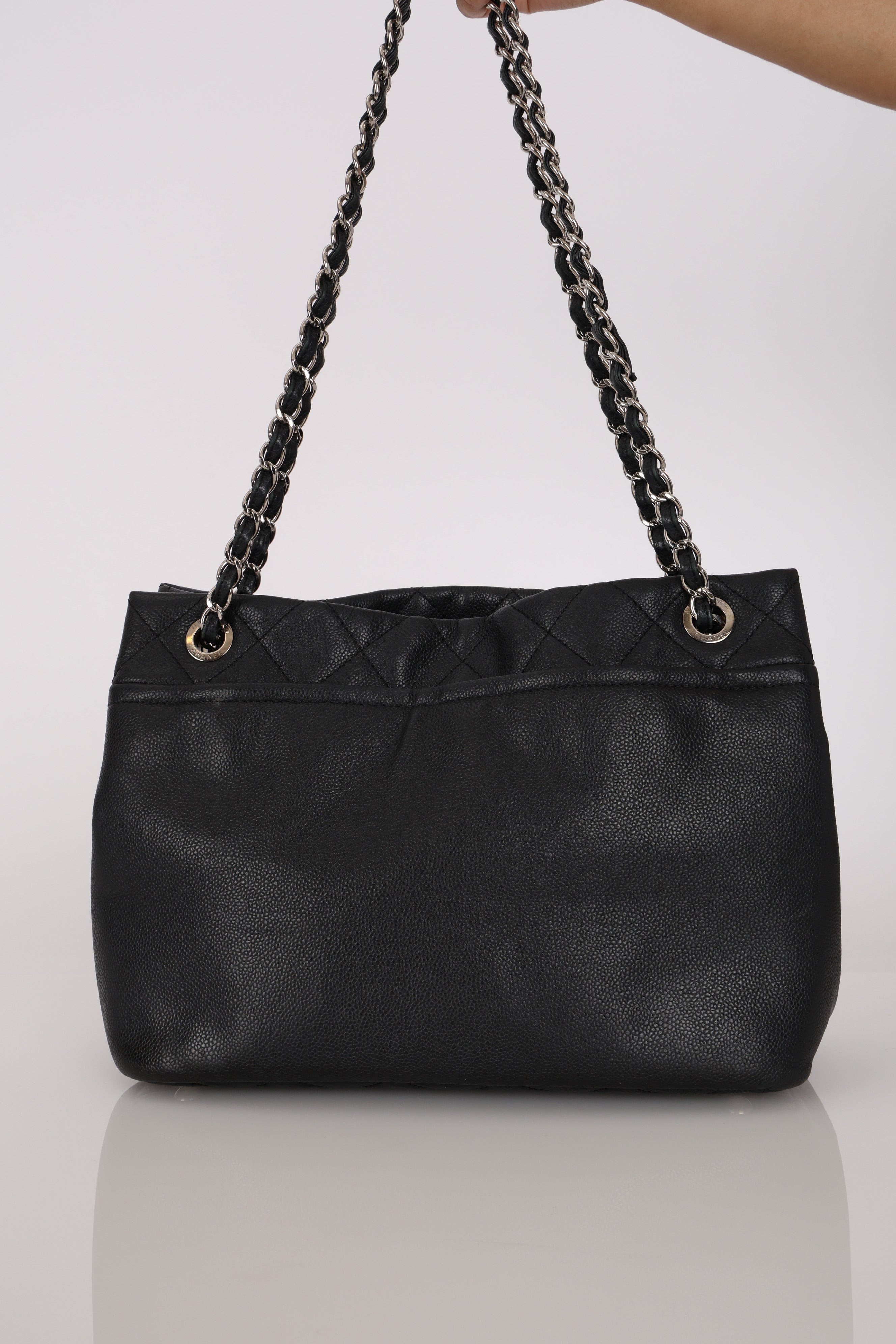 Chanel Timeless Shoulder Bag Black Caviar SHW