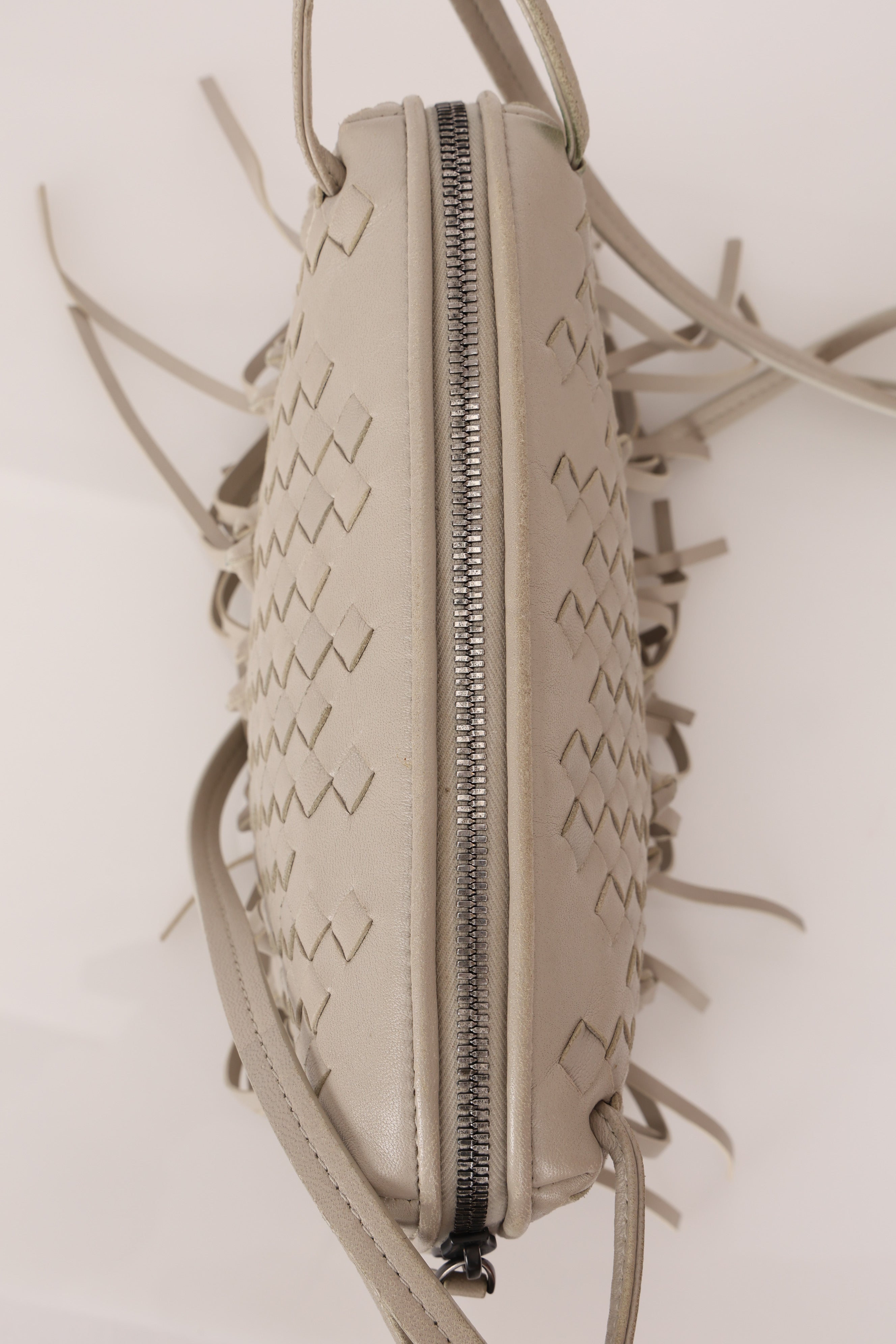 Bottega Veneta Fringe Trimmed Intrecciato Nodini Bag