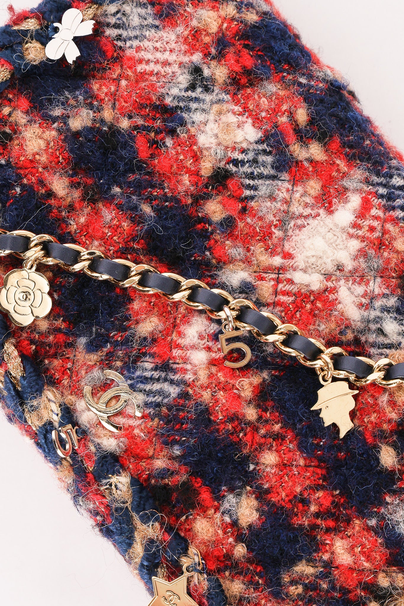 Chanel Tweed Charms Wallet On Chain 2017 MMHW